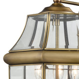 Elk 8603EW/89 Ashford 12'' High 3-Light Outdoor Sconce - Antique Brass
