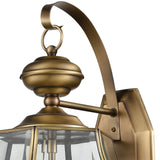 Elk 8603EW/89 Ashford 12'' High 3-Light Outdoor Sconce - Antique Brass