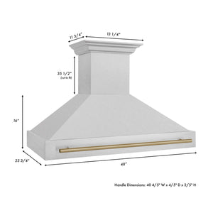 ZLINE Autograph Edition 48 in. Fingerprint Resistant Stainless Steel Range Hood (8654SNZ-48)