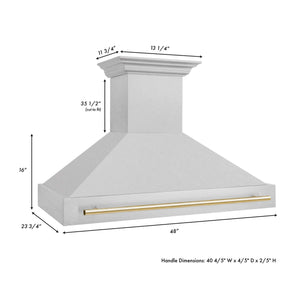 ZLINE Autograph Edition 48 in. Fingerprint Resistant Stainless Steel Range Hood (8654SNZ-48)