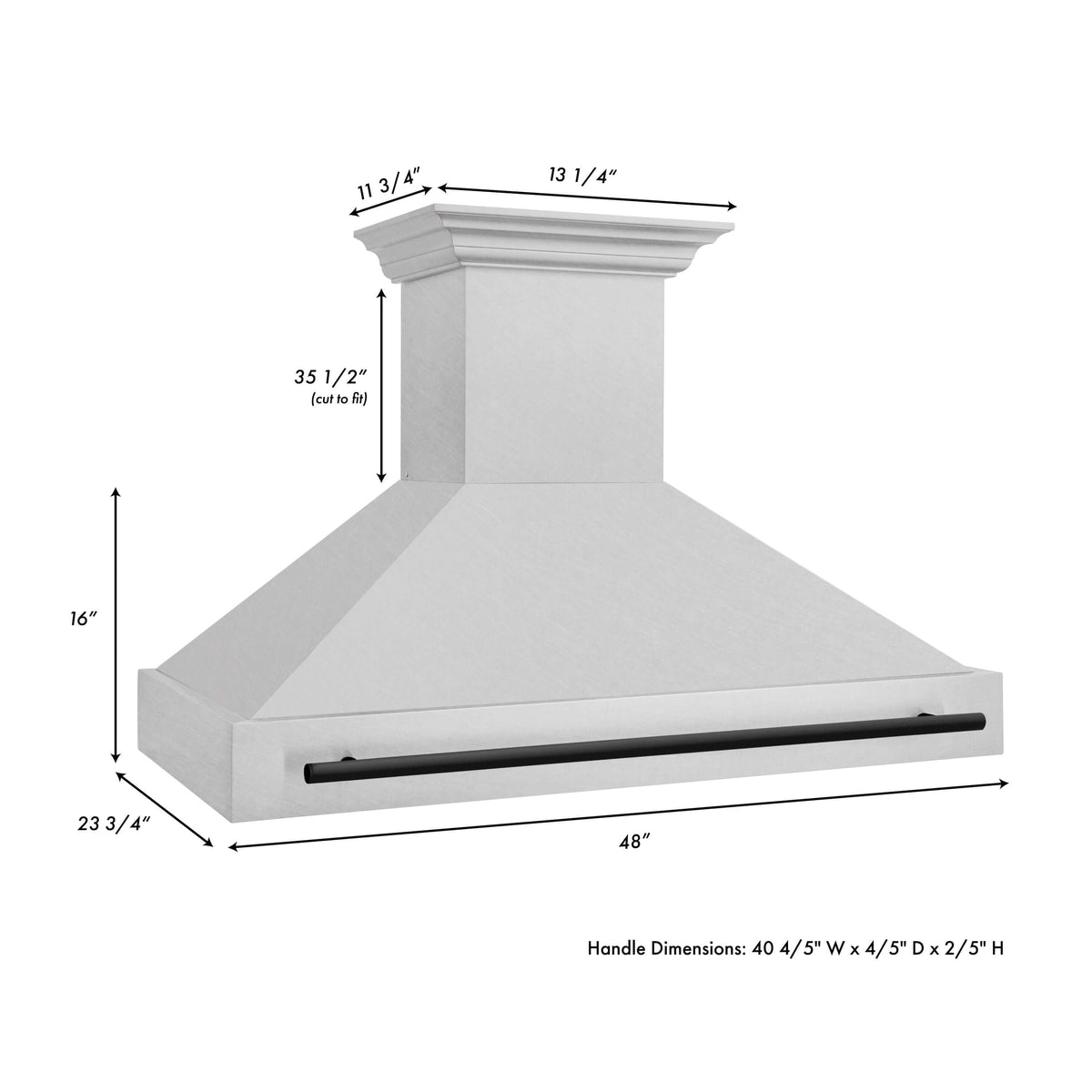 ZLINE Autograph Edition 48 in. Fingerprint Resistant Stainless Steel Range Hood (8654SNZ-48)