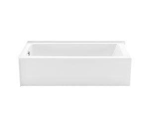 MAAX 106815-000-002-001 Mackenzie Corner Access 6030 AcrylX Corner Left-Hand Drain Bathtub in White