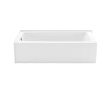 MAAX 106815-000-002-002 Mackenzie Corner Access 6030 AcrylX Corner Right-Hand Drain Bathtub in White