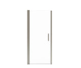 MAAX 138264-900-305-101 Manhattan 31-33 x 68 in. 6 mm Pivot Shower Door for Alcove Installation with Clear glass & Square Handle in Brushed Nickel