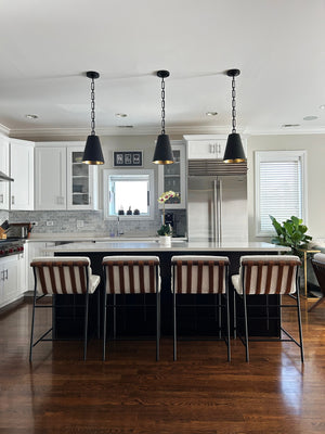 Brian Patrick Flynn for Crystorama Alston 2 Light Matte Black + Antique Gold Mini Pendant 8685-MK-GA