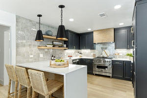 Brian Patrick Flynn for Crystorama Alston 2 Light Matte Black + Antique Gold Mini Pendant 8685-MK-GA