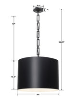 Brian Patrick Flynn for Crystorama Alston 6 Light Matte Black + White Chandelier 8686-MK-WH