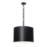 Brian Patrick Flynn for Crystorama Alston 6 Light Matte Black + White Chandelier 8686-MK-WH