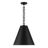 Brian Patrick Flynn for Crystorama Alston 3 Light Matte Black + Antique Gold Chandelier 8687-MK-GA