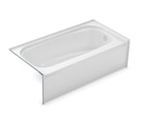 MAAX 145009-000-002-584 TOF-3060 AFR AcrylX Alcove Left-Hand Drain Bathtub in White