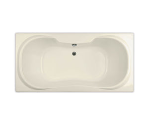 MAAX 101227-091-004-000 Cambridge 72 x 36 Acrylic Drop-in Center Drain 10 Microjets Bathtub in Bone