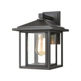 Elk 87131/1 Solitude 1-Light Sconce in Matte Black with Clear Glass