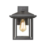 Elk 87131/1 Solitude 1-Light Sconce in Matte Black with Clear Glass