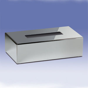 Rectangle Tissue Box Cover in Chrome