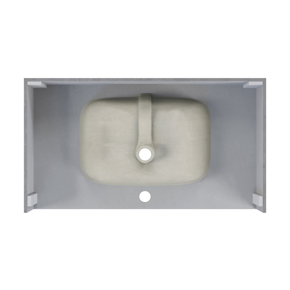 Avancer 36'' Wall Mount Sink In Charcoal Grey