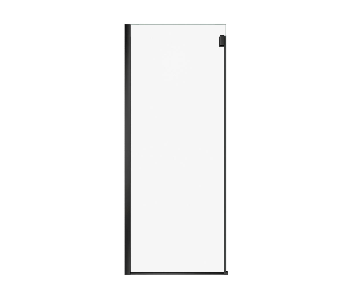 MAAX 139953-810-340-000 Duel Alto Return Panel for 32 in. Base with Clear glass in Mat Black