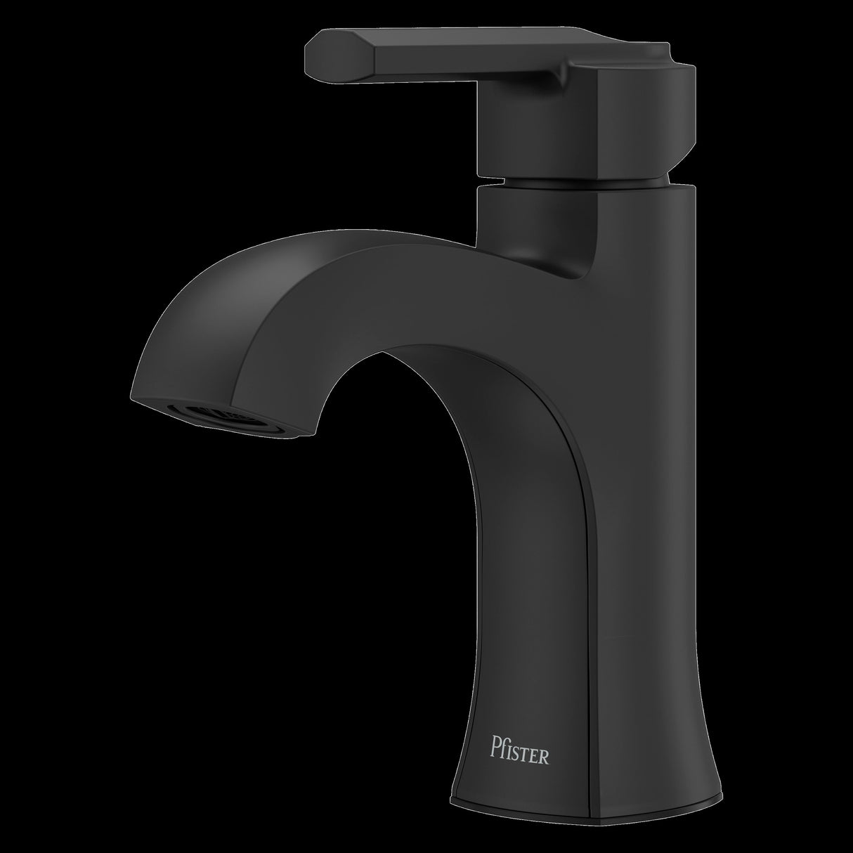 Vaneri Single Control 4" Centerset Bathroom Faucet in Matte Black