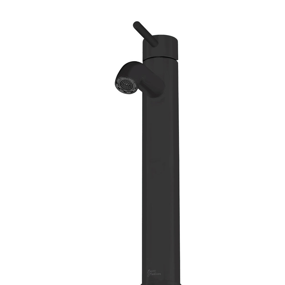 Ivy Single Hole, Single-Handle, High Arc Bathroom Faucet in Matte Black