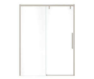 MAAX 135324-900-305-000 Uptown 56-59 x 76 in. 8 mm Sliding Shower Door for Alcove Installation with Clear glass in Brushed Nickel