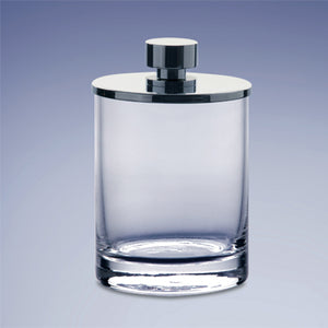 Plain Crystal Glass Cotton Ball Jar