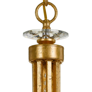 Bridgehampton 8 Light Hand Cut Crystal Antique Gold Chandelier 8828-GA-CL-MWP