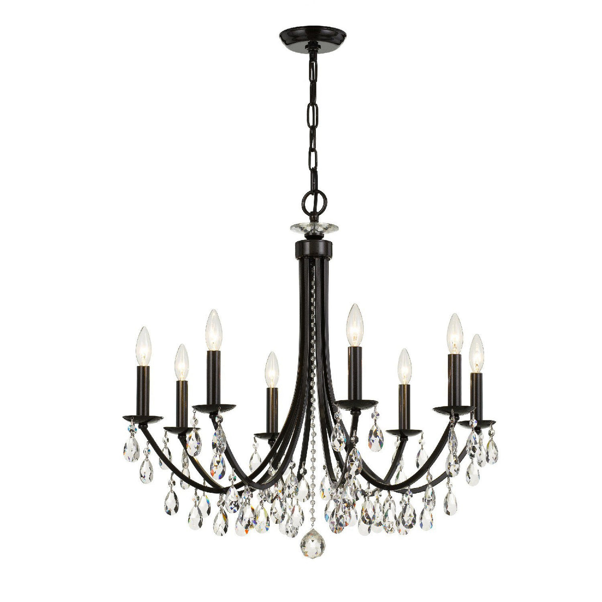 Bridgehampton 8 Light Hand Cut Crystal Vibrant Bronze Chandelier 8828-VZ-CL-MWP