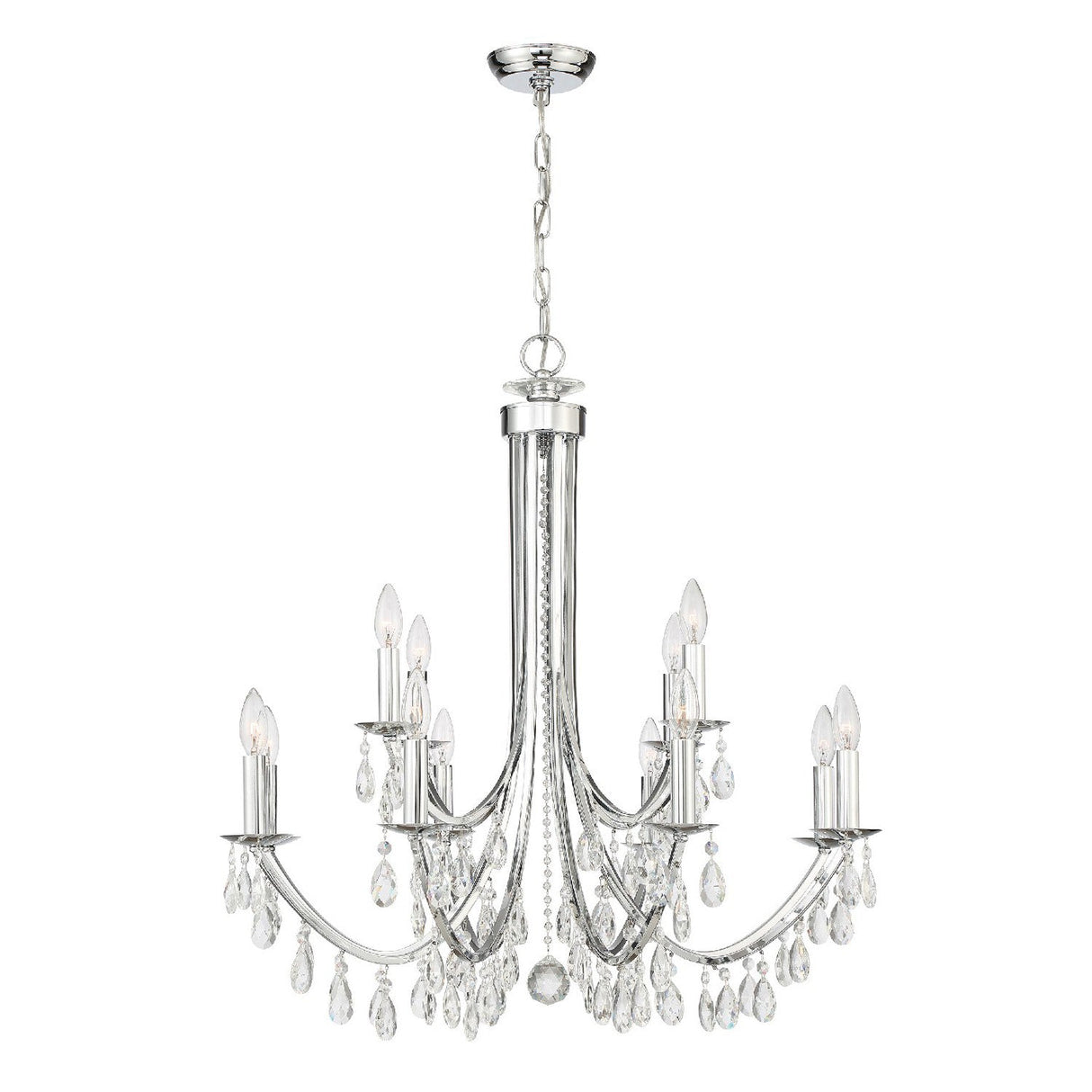 Bridgehampton 12 Light Spectra Crystal Polished Chrome Chandelier 8829-CH-CL-SAQ