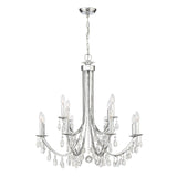 Bridgehampton 12 Light Hand Cut Crystal Polished Chrome Chandelier 8829-CH-CL-MWP