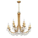 Bridgehampton 12 Light Hand Cut Crystal Polished Chrome Chandelier 8829-CH-CL-MWP