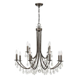 Bridgehampton 12 Light Hand Cut Crystal Polished Chrome Chandelier 8829-CH-CL-MWP