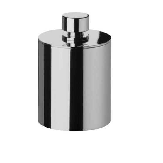 Round Metal Cotton Swab Jar