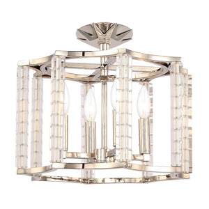 Carson 4 Light Polished Nickel Convertible Semi Flush Mount 8854-PN_CEILING