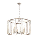 Carson 6 Light Polished Nickel Chandelier 8856-PN