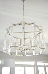 Carson 6 Light Polished Nickel Chandelier 8856-PN