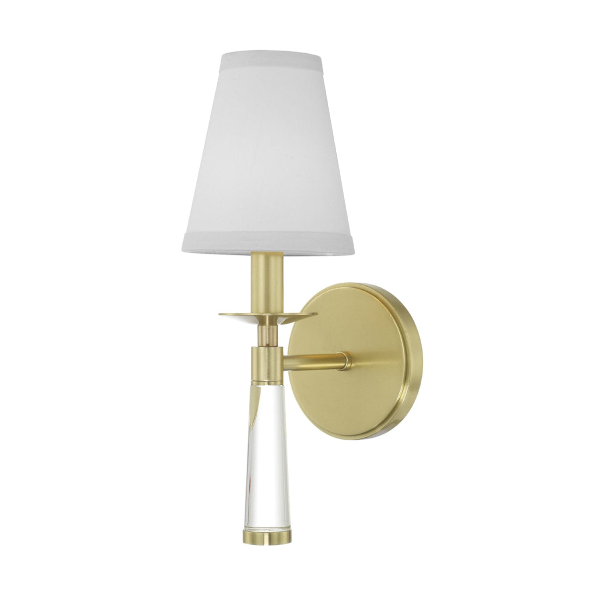 Baxter 1 Light Aged Brass Sconce 8861-AG