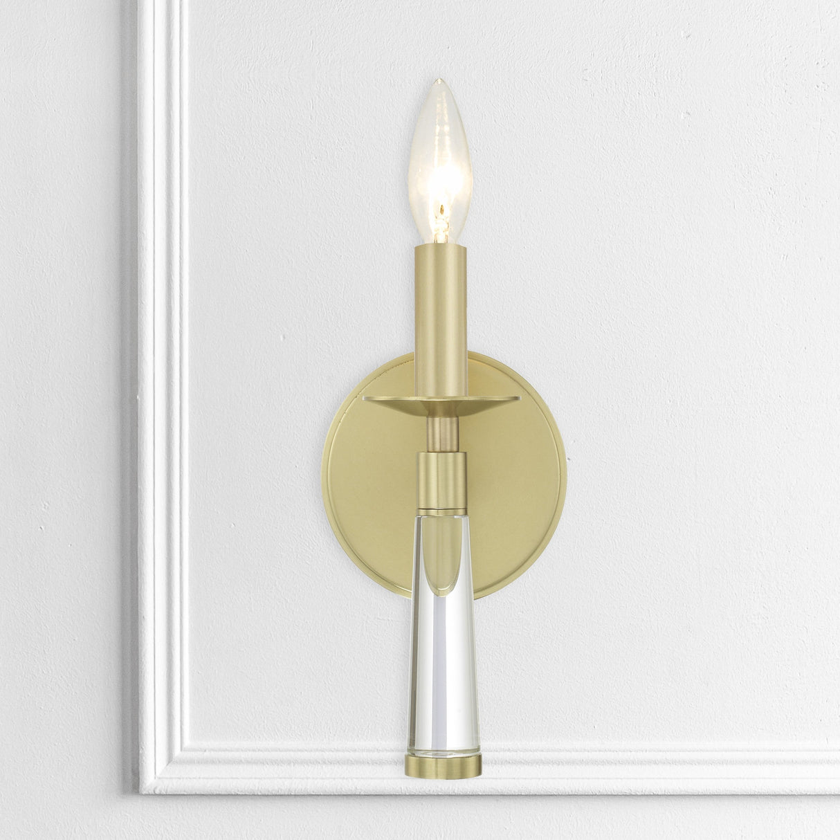Baxter 1 Light Aged Brass Sconce 8861-AG