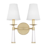 Baxter 2 Light Aged Brass Sconce 8862-AG