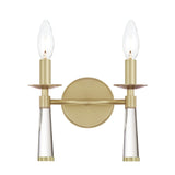 Baxter 2 Light Aged Brass Sconce 8862-AG