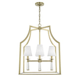 Baxter 4 Light Aged Brass Chandelier 8864-AG