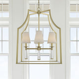 Baxter 4 Light Aged Brass Chandelier 8864-AG