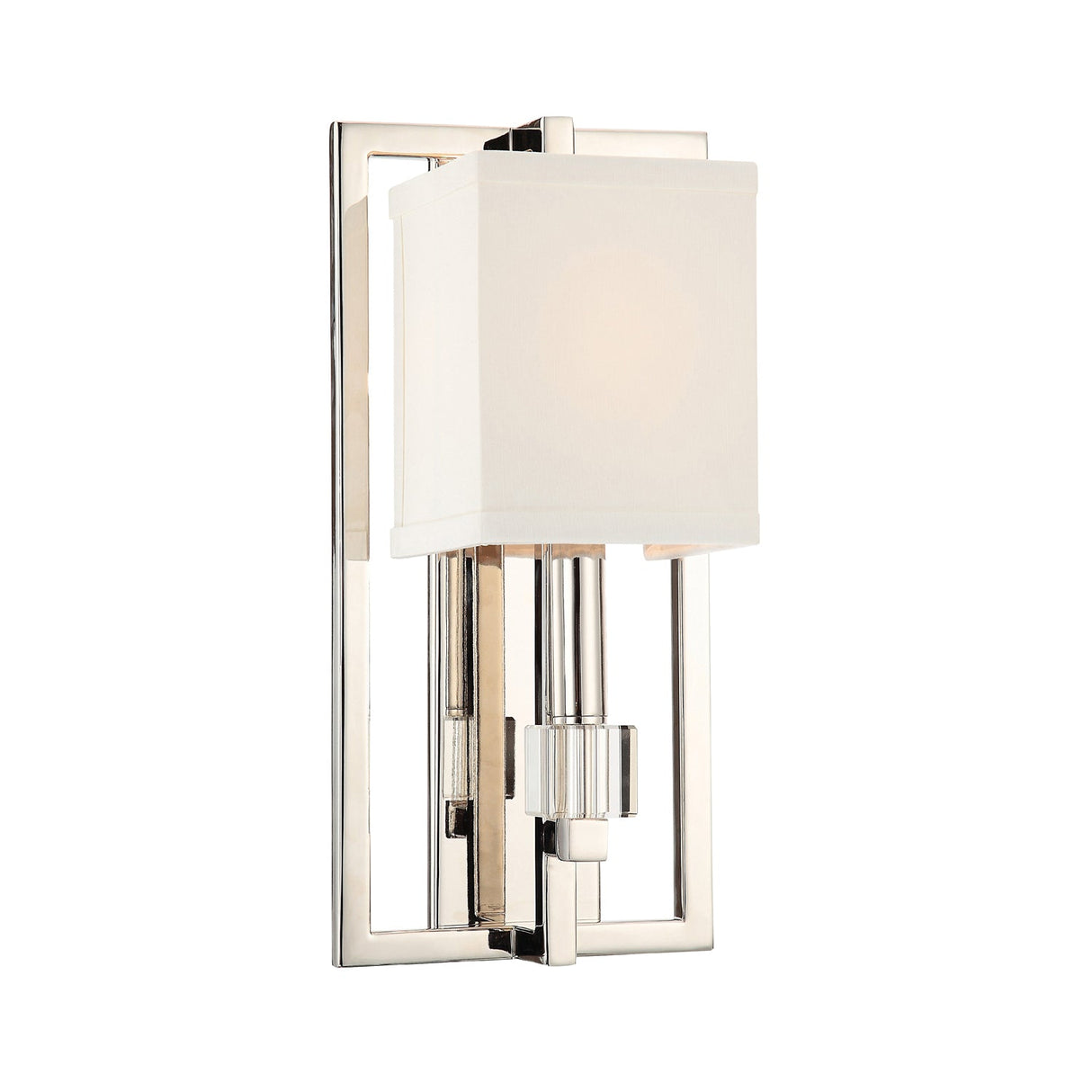 Dixon 1 Light Polished Nickel Sconce 8881-PN