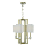 Dixon 4 Light Aged Brass Chandelier 8884-AG