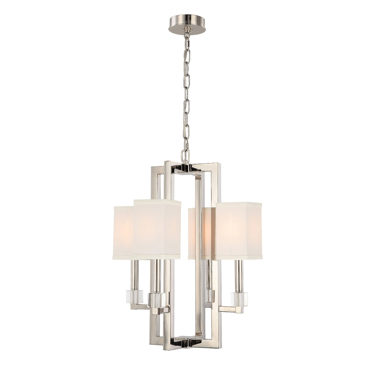 Dixon 4 Light Polished Nickel Chandelier 8884-PN