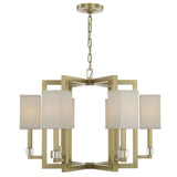 Dixon 6 Light Aged Brass Chandelier 8886-AG