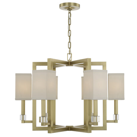 Dixon 6 Light Aged Brass Chandelier 8886-AG