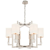 Dixon 6 Light Polished Nickel Chandelier 8886-PN