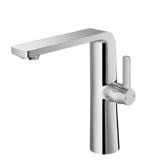 DAX Brass Single Handle Bathroom Vessel Sink Faucet Spout, 16", Brushed Nickel DAX-8226A-BN
