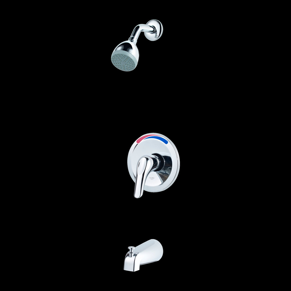 Pfirst Series 1-Handle Tub/Shower Trim Kit in Polished Chrome