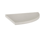 Anatolia Tile 9X9 Corner Shelf Marmiline Ash Polished Engineered Stone Shelf 36-028  - premium natural stone mosaic tile from Anatolia Tile, available at PoshHaus showroom in Keene, NH