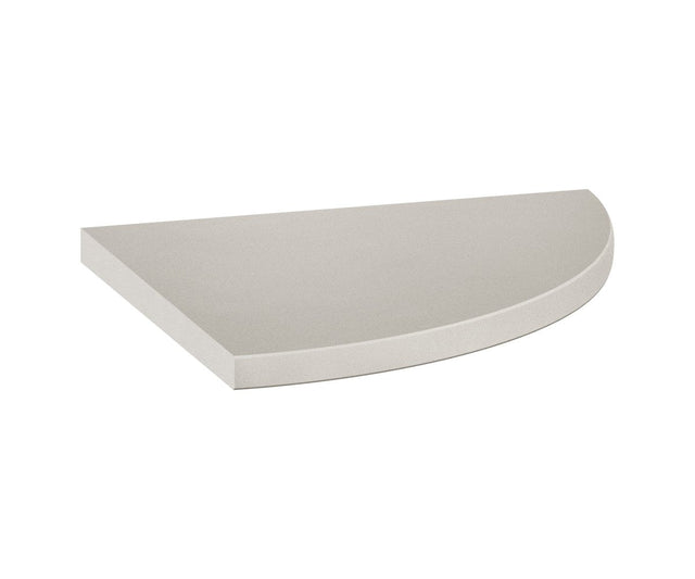 Anatolia Tile 9X9 Corner Shelf Marmiline Ash Polished Engineered Stone Shelf 36-028  - premium natural stone mosaic tile from Anatolia Tile, available at PoshHaus showroom in Keene, NH